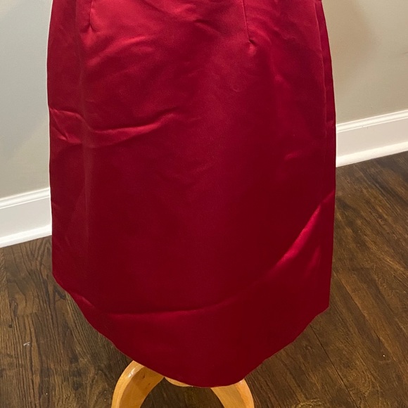 3 for $75! Red (Berry) Satin Dress Size 12 - Picture 6 of 7